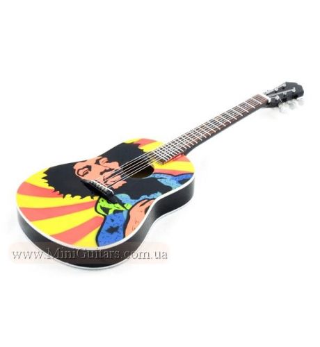 Миниатюрная гитара 10 Jimi Hendrix Mini Acoustic Guitar
